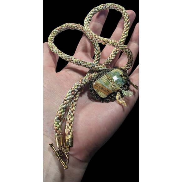 Handmade Rustic Cottagecore Friendship Necklace - Picture 6 of 7